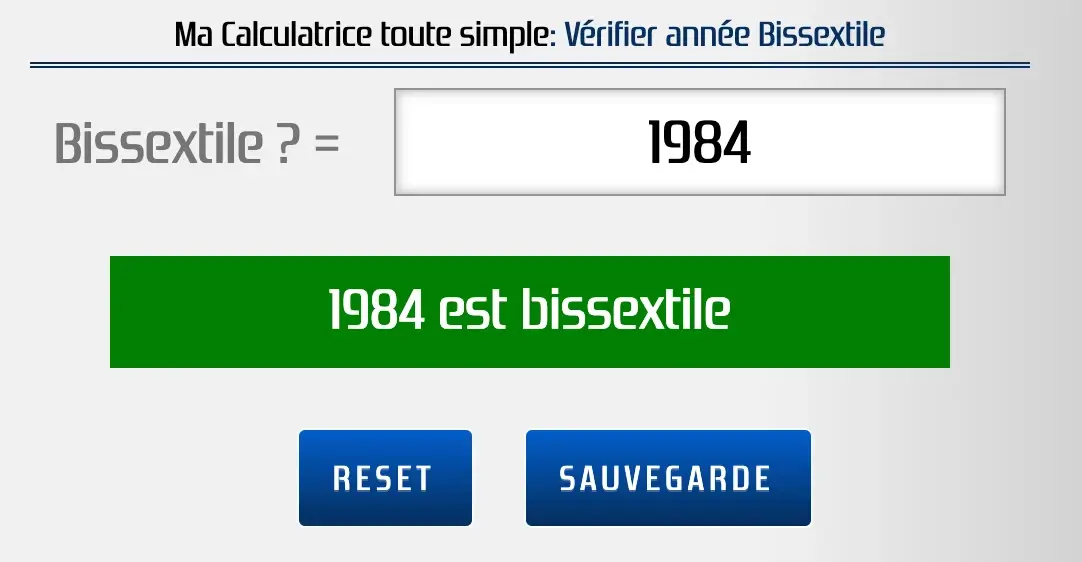 1984 est une année bissextile