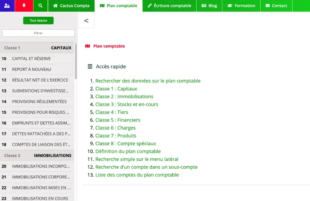 Plan comptable