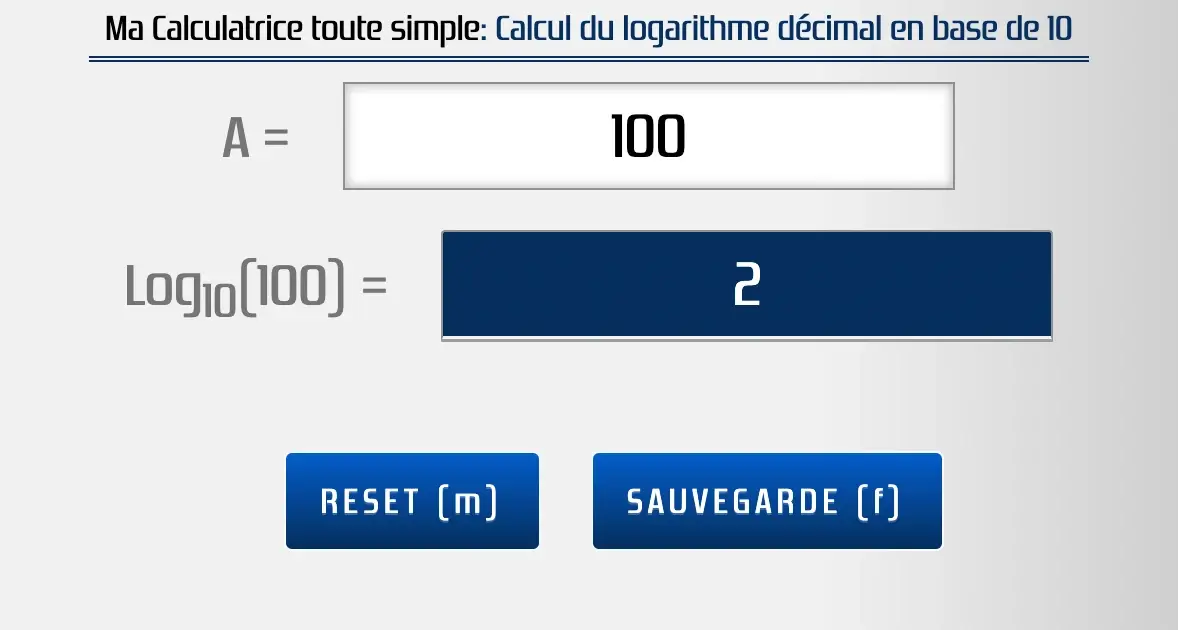 Quel est le logarithme de 10