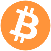 Bitcoin blanc symbole ou caractère