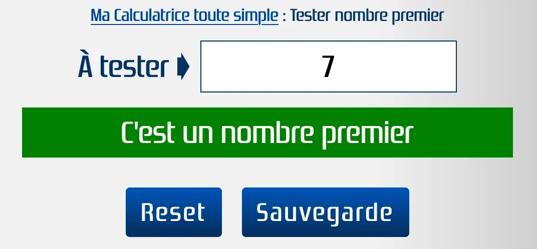 Le nombre 7 est un nombre premier