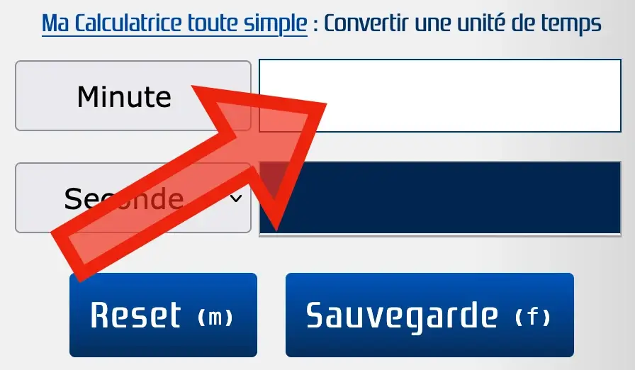 Utiliser le champs en haut pour la base de calcul